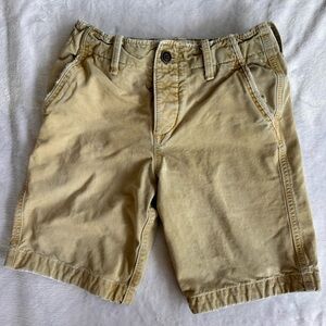 Abercrombie & Fitch Khaki Chino Shorts Size 28 Classic Casual Preppy